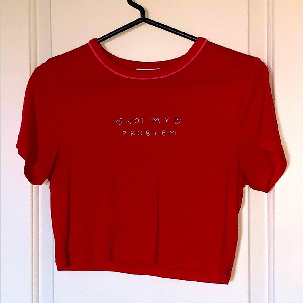 TOPSHOP - Cute Red Croptop